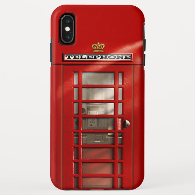 Coques Case-Mate iPhone Cabine téléphonique rouge britannique classique (Dos)