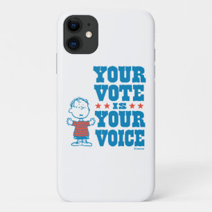 Case-Mate iPhone Case cacahuètes Linus - Votre vote est votre choix