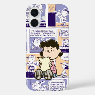 Coque Pour iPhone 16 cacahuètes Lucy Comic Motif