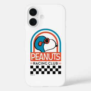 Coque Pour iPhone 16 cacahuètes   Snoopy Racing Club