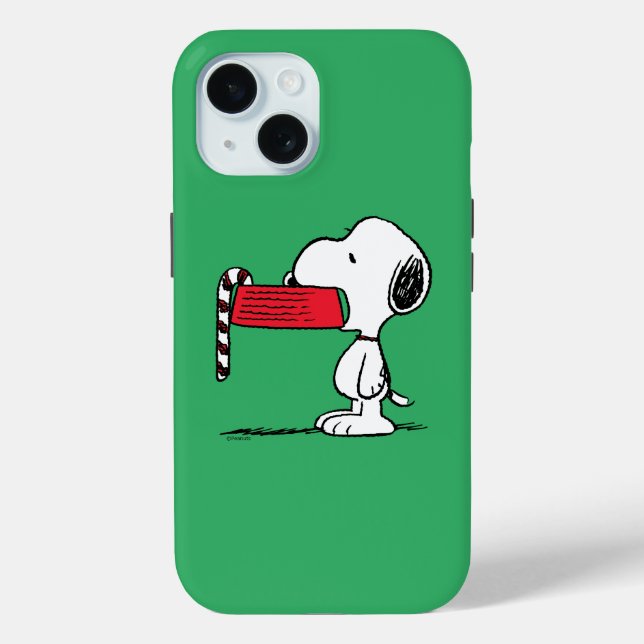 Coques Case-Mate iPhone cacahuètes | Snoopy Sucre de canne de nourriture (Verso)