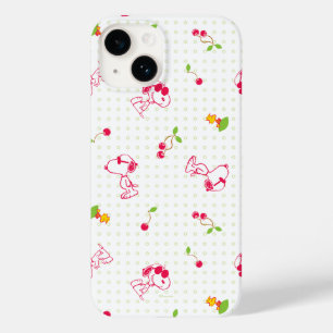 Coque Pour iPhone 14 cacahuètes   Snoopy & Woodstock Cherry Motif