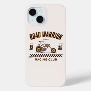 Coque Pour iPhone 15 cacahuètes   Snoopy & Woodstock Road Warriors