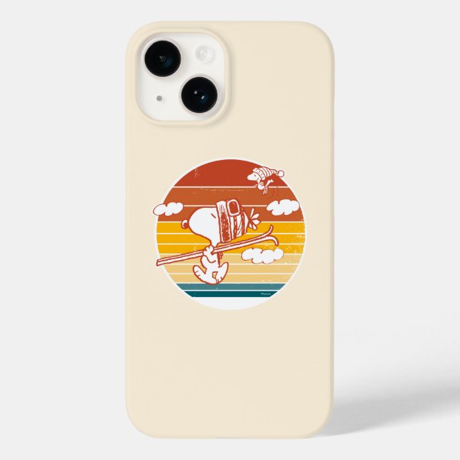 Coques Case-Mate iPhone cacahuètes | Snoopy & Woodstock Ski Trip (Verso)