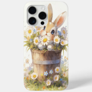 Coque iPhone 15 Pro Max Cachette de Fleur de Lapin