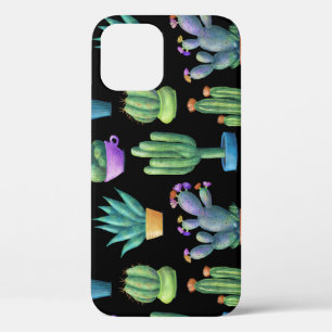 Case-Mate iPhone Case Cactus Colorés : Whimsical Seamless Design.