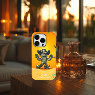 Coque Pour iPhone 14 Pro Cactus Cowboy - Western Charm & Vibes Cool