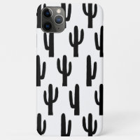 Cactus noir et blanc. Motif cactus moderne