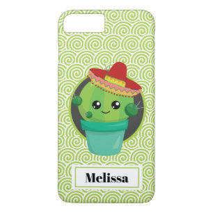 Case-Mate iPhone Case Cactus souriant aux gros yeux dans le Sombrero Rou