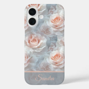 Coque Pour iPhone 16 Cadeau Artistique Demoiselle D'Honneur Fleur Nom R
