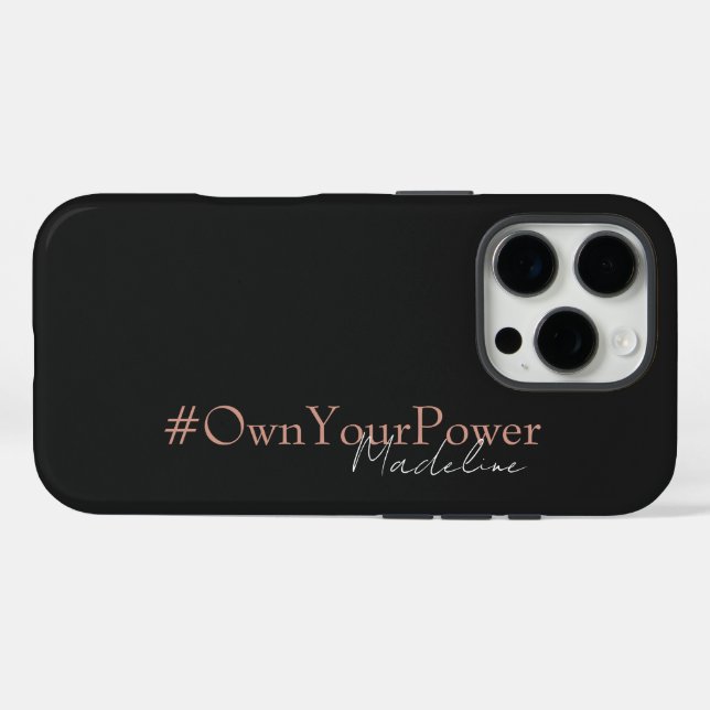 Coques Case-Mate iPhone Cadeau d'autonomisation des filles - Nom personnal (Verso (horizontal))