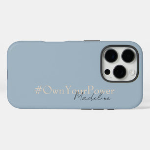 Coques iPhone 16 Pro Cadeau d'autonomisation des filles - Nom personnal
