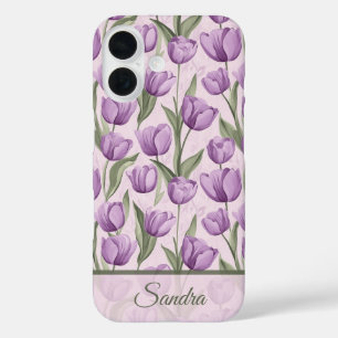 Coque Pour iPhone 16 Cadeau de crémaillère branché Nom de tulipe