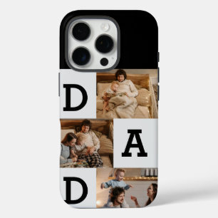 Coques iPhone 16 Pro Cadeau de fête du père pour papa - collage photo  
