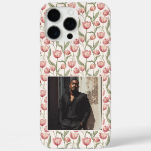 Coques iPhone 16 Pro Max Cadeau de Filles Mignonnes Fleur de Tulipe Photo