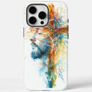 Coques iPhone 16 Pro Max Cadeau de Pâques, Croix Vintage de Jésus
