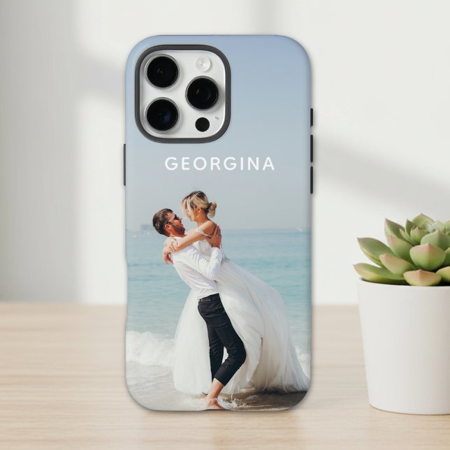 Coques Case-Mate iPhone Cadeau de photo de mariage personnalisé avec nom (Créateur téléchargé)