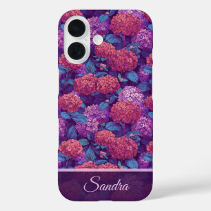 Coque Pour iPhone 16 Cadeau Élégant de Demoiselle d'Honneur Hydrangeas