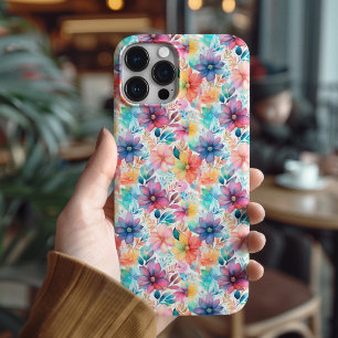 Coques iPhone 16 Pro Cadeau esthétique botanique pastel féminin pour el