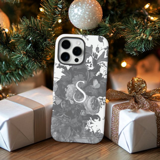 Coques Case-Mate iPhone Cadeau floral noir et blanc (Créateur téléchargé)