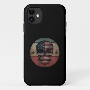 Case-Mate iPhone CASE CADEAU PATRIOTIQUE DRAPEAU AMÉRICAIN SKULL
