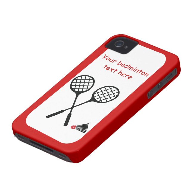 Coques Case-Mate iPhone Cadeaux de badminton, raquette et billetterie pers (Bas)