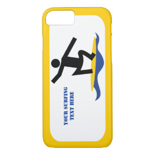 Coques Pour iPhone Cadeaux de surf, surfer sur sa planche de surf mod
