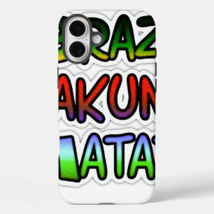 iPhone 16 Plus Case Cadeaux verts du Brésil Hakuna Matata