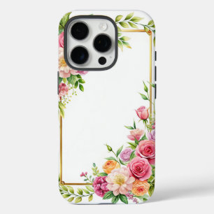 Coques iPhone 16 Pro Cadre de fleurs
