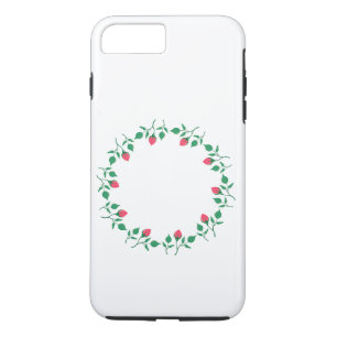 Case-Mate iPhone Case Cadre rond fleuri avec fleurs roses