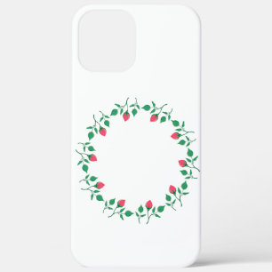 Case-Mate iPhone Case Cadre rond fleuri avec fleurs roses