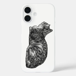 Coque Pour iPhone 16 Cadre vertical, Tabby Repos