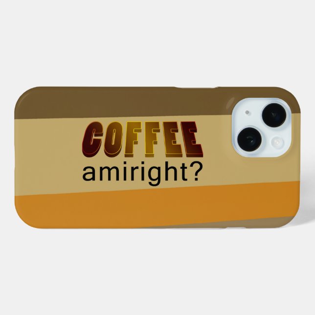 Coques Case-Mate iPhone Café Amiright ? (Verso (horizontal))