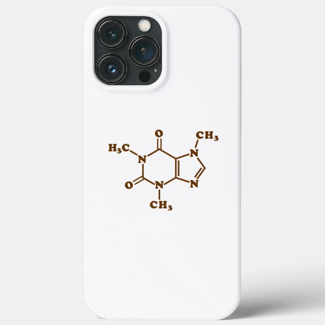 Coques Case-Mate iPhone Café caféine Formule chimique moléculaire (Verso)