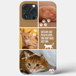 Case-Mate iPhone Case Café Colorblock Chat Photo Collage Monogramme Anim