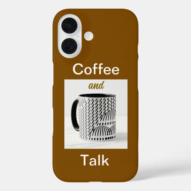 Coques Case-Mate iPhone Café Et Parler Brown (Verso)