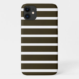 Coques Pour iPhone Café Mocha Neutral Stripes
