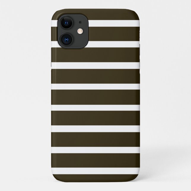 Coques Case-Mate iPhone Café Mocha Neutral Stripes (Dos)