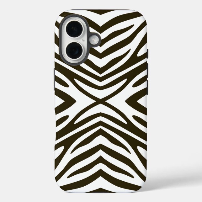 Coques Case-Mate iPhone Café Mocha Neutral Zebra (Verso)