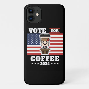 Case-Mate iPhone Case Café pour président, votez pour le café