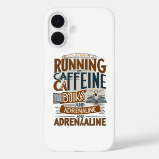 Coque Pour iPhone 16 Caféine Books Adrénaline