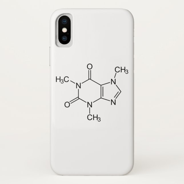 Coques Case-Mate iPhone Caféine Molécule Chimie Café Atomes (Dos)