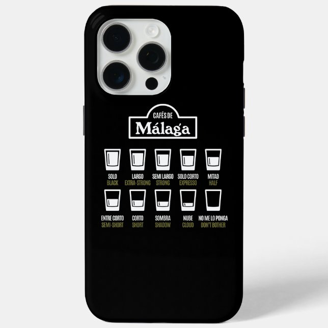 Coques Case-Mate iPhone Cafés de Malaga (Verso)