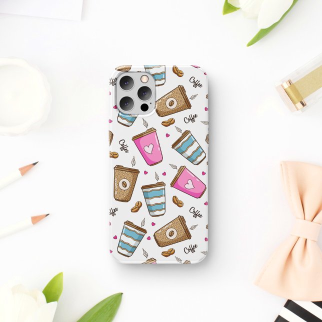 Coques Case-Mate iPhone Cafés, Haricots, Coeurs, Amateur De Café (Créateur téléchargé)