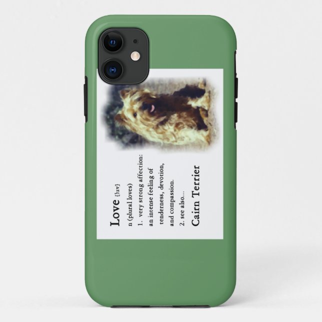 Coques Case-Mate iPhone Cairn Terrier Art Love (Dos)