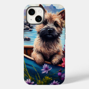 Coque Pour iPhone 14 Cairn Terrier sur une pagaie : Une aventure Pittor