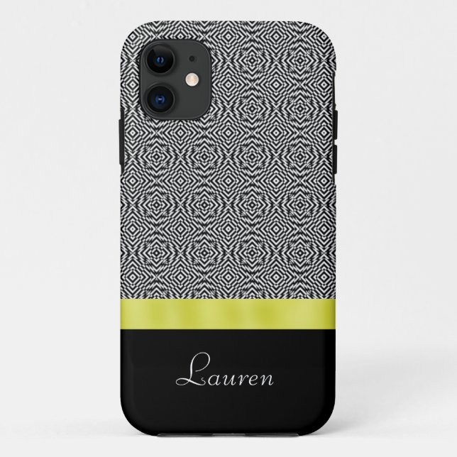 Coques Case-Mate iPhone Caisse abstraite noire et blanche de l'iPhone 5 (Dos)