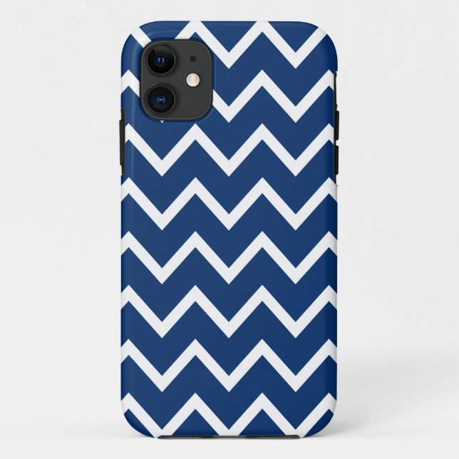 Coques Case-Mate iPhone Caisse bleue de l'iPhone 5/5S de Chevron (Dos)