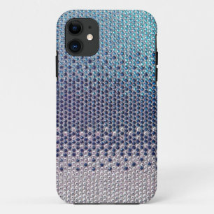 Coque Case-Mate Pour iPhone Caisse bleue de l'iPhone 5 de Bling de parties
