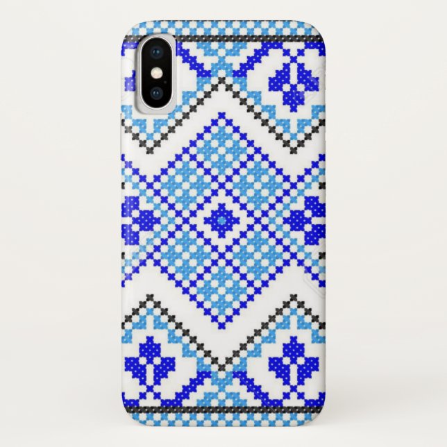 Coques Case-Mate iPhone Caisse bleue ukrainienne de galaxie d'iPhone de (Dos)